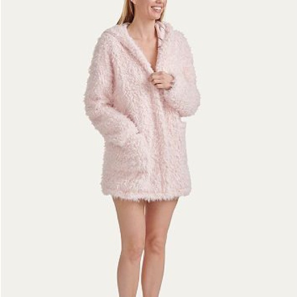 Anthropologie Jackets & Blazers - Splendid fluffy pink jacket large